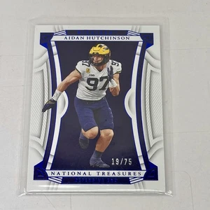 Aidan Hutchinson Michigan 2023 National Treasures Panini #29 RC /75 - Picture 1 of 2