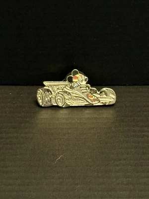 Disney World 2003 DLR Cast Lanyard Gold Rush Series 1 Mickey Mouse Race Car Pin - Image 1 of 2