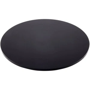 Plymor Black Acrylic Round Standard-Edge Display Base, 8" W x 8" D x 0.25" H - Picture 1 of 1