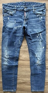 Jean hombre Dsquared2 Regular Clement T. 48 (46) azul Slim Cropped Ripped 395 € - Imagen 1 de 10
