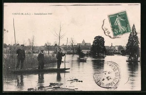 AK Horné, Hochwasser 1910 - Bild 1 von 2
