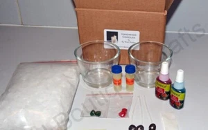 Customised Glass Painting & Candle Making Kit:Wax,Wick,Scent,Dye,Paint,Container - Picture 1 of 1