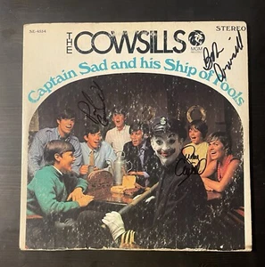 The Cowsills Captain Sad And His Ship Of Fools LP firmado X3 Bob, Paul, Susan - Imagen 1 de 4