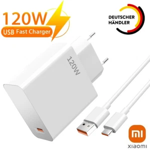 Für Xiaomi 120W Schnell Ladegerät Netzteil 6A USB-C Kabel Redmi Note 10/11/12Pro - Zdjęcie 1 z 21