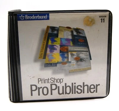 The Printshop Pro Publisher ver. 11 de Broderbund para Windows ~ Juego de 8 discos ~ CD Foto 1 de 4