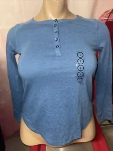 Ascend Long Sleeve T-Shirt With Button Infront Sz S\P - Picture 1 of 8