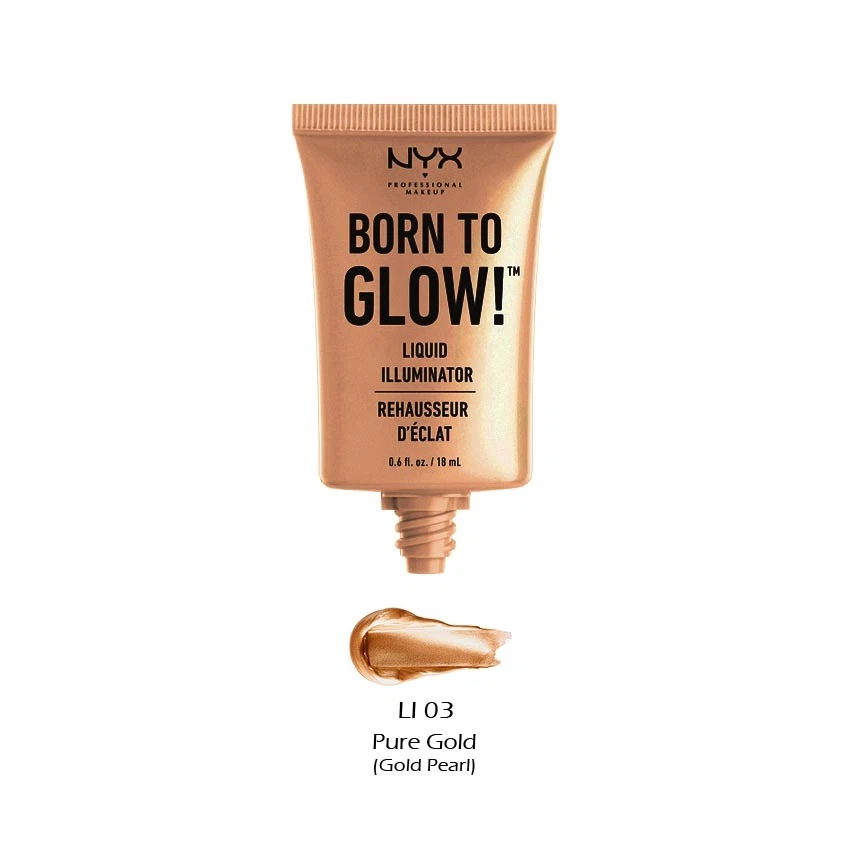 NYX Born to Glow Liquid Illuminator Li03 Pure Gold