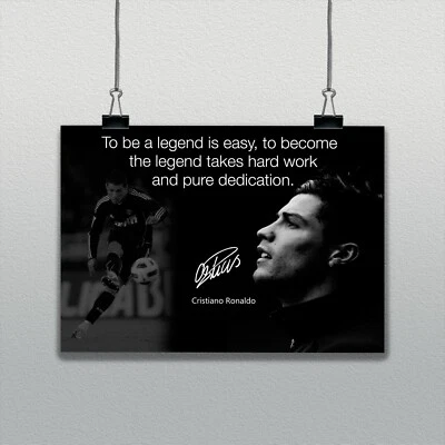 Póster #26 inspirado en Cristiano Ronaldo fútbol deporte foto motivacional Foto 1 de 4