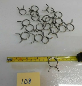 Lot of 20 Constant Tension Spring Hose & Tube Clamp about 3/4 inch - Picture 1 of 3