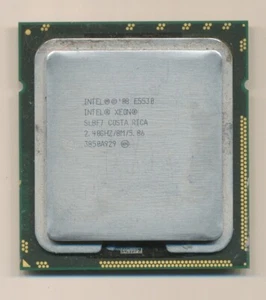 Prozessor Intel XEON E5530 2.4 GHz (2.7 GHz TurboBoost) LGA1366 4 Kerne - Photo 1/2