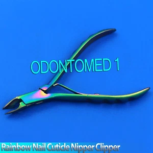 Rainbow Nail Cuticle Nipper Clipper Dead Skin Remover Manicure Tools - Picture 1 of 3