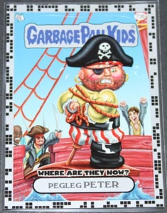 GARBAGE PAIL KIDS 2011 FLASHBACK 2 "SILVER" card #73b Pegleg Peter - Picture 1 of 4
