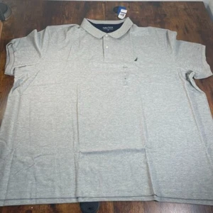 Nautica Shirt Men's Gray Performance Deck Polo  Sz 6x NWT - Picture 1 of 5