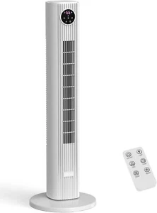 Tower Fan for Bedroom, 90° Oscillating Fan with 12H Timer, 37” - Picture 1 of 7