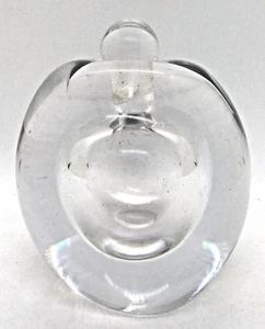 Kosta Boda Lead Crystal Perfume Bottle Apple Shaped Vintage Lindstrand Sweden - Picture 1 of 5