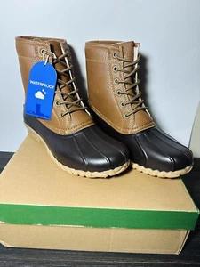 JBU by Jambu Men Classic Duck Boots Maine Size US 9M Tan Brown Waterproof - Picture 1 of 7