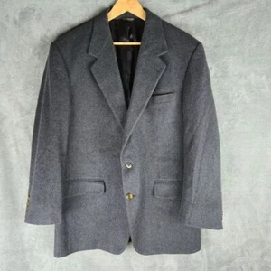 Bill Blass 100% Kaschmir Herren Blazer Grau Einreiher Formell Business Preppy - Bild 1 von 10