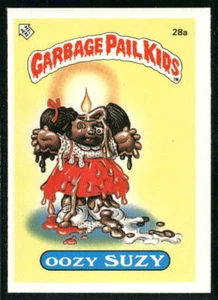 1985 Topps Garbage Pail Kids Series 1 (UK) Mini #28a Oozy Suzy Matte Back NM+ - Bild 1 von 2