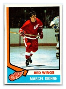 1974-75 OPC MARCEL DIONNE VINTAGE NHL HOCKEY CARD # 72 Detroit Red Wings Rare
