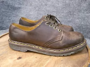 VTG Dr. Martens Original 1461 England Brown Leather Oxford Size UK 9 US 10 NP4D - Picture 1 of 14