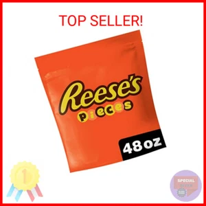 REESE'S PIECES Peanut Butter In a Crunchy Shell, Resealable Bulk Candy Bag, 3 lb - Picture 1 of 2