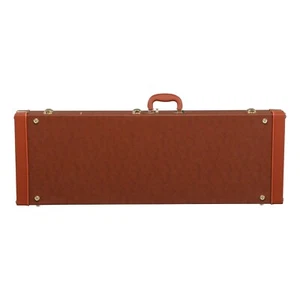 Guitar Case Hard Rectangle Electric Guitar Brown Colour Heavy Quality - Picture 1 of 14