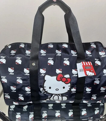 1-NWT HELLO KITTY TRAVEL DUFFEL BAG - Image 1 of 4