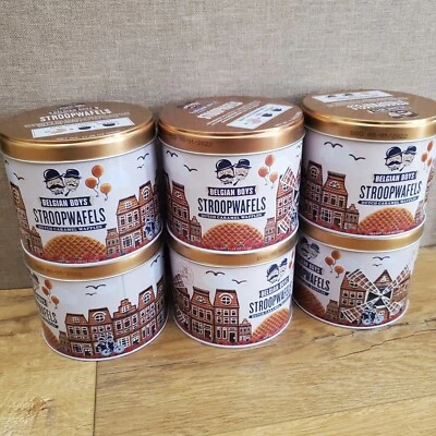 Metal Round Empty Tins Jars with Push On Lids LOT OF 6 Diameter 4in Height 3in - Image 1 of 4