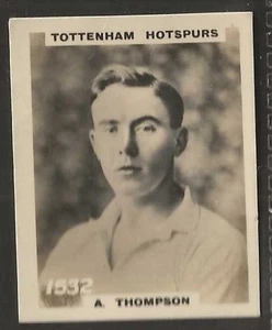 PINNACE FOOTBALL-PINNACE BACK-#1532- TOTTENHAM HOTSPURS(NAME BOTTOM) A. THOMPSON - Picture 1 of 2