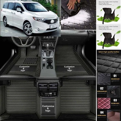 For Nissan Quest Car Floor Mats Waterproof Auto Custom Liner Carpets PU Leather - Изображение 1 из 4