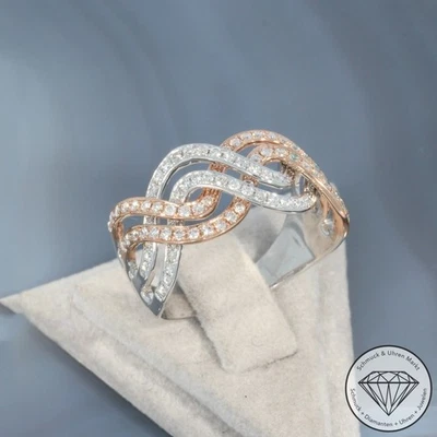 Wert 3150 € Bicolor Brillant Ring (ca. 0,88 carat) 585 14 Karat Gold xxyy - Bild 1 von 4