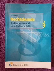 Buch Rechtskunde Rechtsanwalts- und Notarfachangestellte Derer Pöpperl - Bild 1 von 1