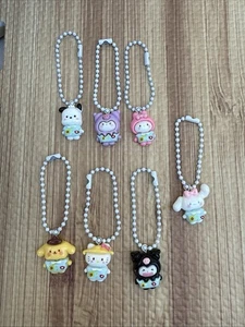 Sanrio Strap Key Chain Backpack Figures Lott Of 7 Multicolor Small - Picture 1 of 8