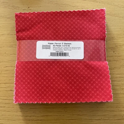 Riley Blake Kisses Stackers 5” Fabric NIP - Image 1 of 4