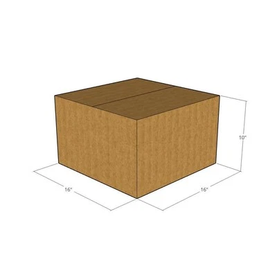 16x16x10 New Corrugated Boxes for Shipping or Moving 32 ECT - Image 1 of 3