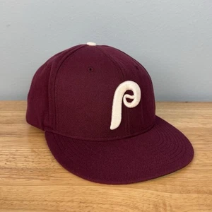 Vintage Nike Philadelphia Phillies Cooperstown Snapback Baseball Hat Cap Red - Picture 1 of 4