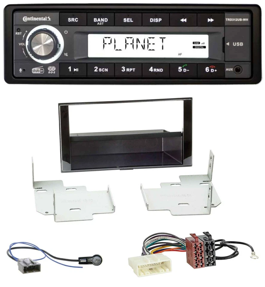 Continental USB 1DIN AUX DAB MP3 Autoradio für Nissan Micra, Note (ab 2013) - Bild 1 von 4