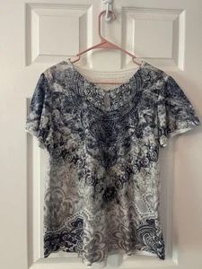 Time & Tru Shirt Medium Women’s 1S - Picture 1 of 4
