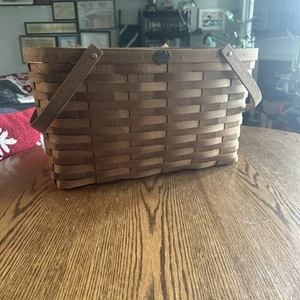 Peterboro Basket Company Large Two Handled Basket 19.5” L x 12” W X 11” H - Picture 1 of 24