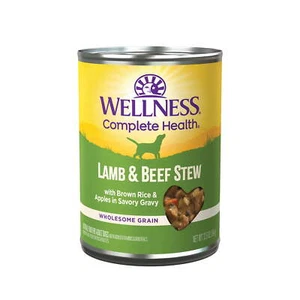 Wellness Thick & Chunky Natural Canned Dog Food Lamb & Beef Stew 12.5-Ounce Can - Picture 1 of 8