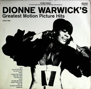 Dionne Warwick's Greatest Motion Picture Hits Vintage 12" Vinyl LP 1969 SPS-575 - Afbeelding 1 van 4