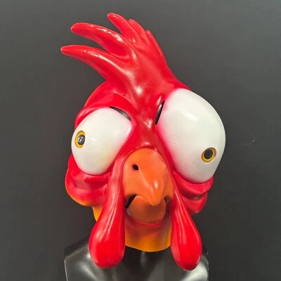CHICKEN ROOSTER COCK BIRD Animal Head Funny Latex Mask Cosplay & Halloween Props - Image 1 of 4