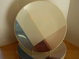 Mikasa High - Fired Iron Stone Color Canvas 4 Dinner Plates CW417 - Picture 1 of 3