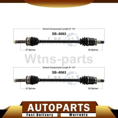 2X JUEGO TRASERO TRAKMOTIVE JUNTAS CV EJES PARA SUBARU CROSSTREK 2016-2017 Foto 1 de 3