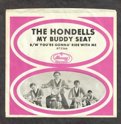 Hondells 1964 Mercury 45rpm "My Buddy Seat" b/w "... Ride With Me" Gary Usher - Image 1 of 4