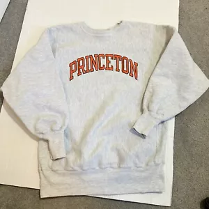 Vintage Princeton University Champion Reverse Weave Sweatshirt Size Medium Tiger - Picture 1 of 13