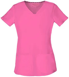 Pink Party HeartSoul Scrubs Break On Through V Neck Top 20710 PNKH - Picture 1 of 3