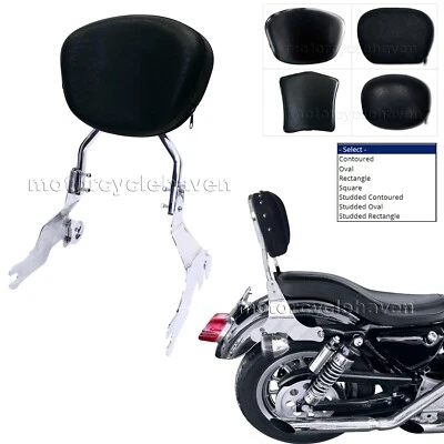 Respaldo cromado pasajero barra Sissy para Harley Davidson Sportster XL 1994-2003 Foto 1 de 4