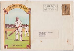 (K72-21) 1970s GB FDC 3p Country Crickets used (space filler) (U)