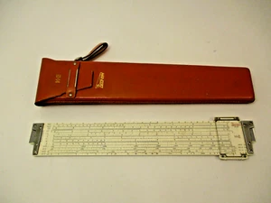 Vintage Keuffel & Esser Slide Rule 68 1100 Deci Lon 10 K&E w/ Leather Case - Picture 1 of 15
